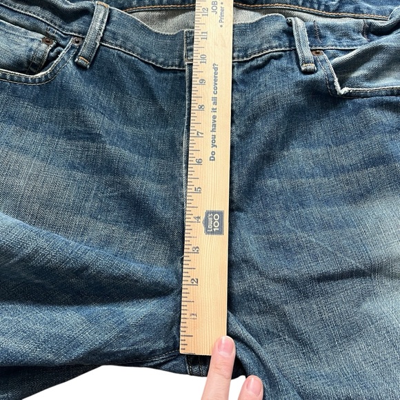 Denim & Supply Ralph Lauren Straight Jeans 38x32 Distressed Whiskered Denim - Picture 8 of 13